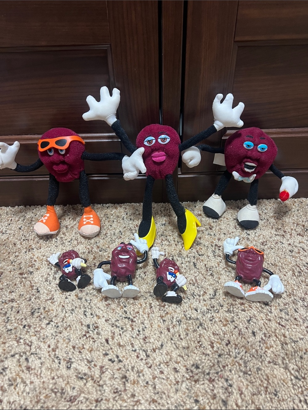 1980s Vintage California Raisins Figures